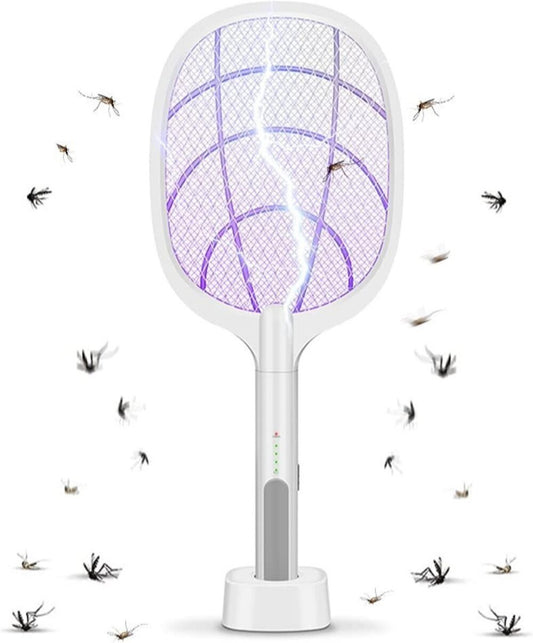 Mosquito Racket Bat with UV Light Lamp Five Nights Mosquito Killer Racket 1200mAh