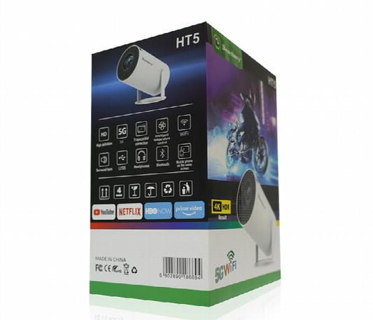 Smartbarry HT5 WiFi Projector – High‑Definition Display & Wireless Streaming