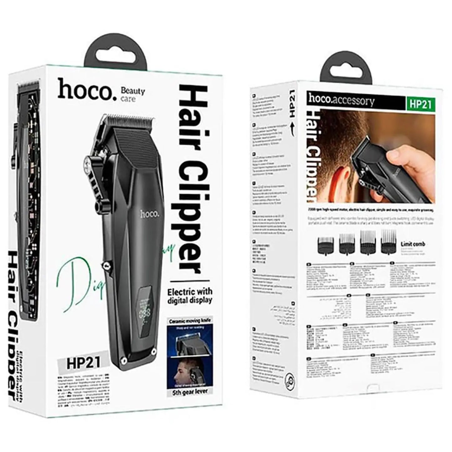 Hoco Portable Electric Hair Clipper 5 Watts HP21