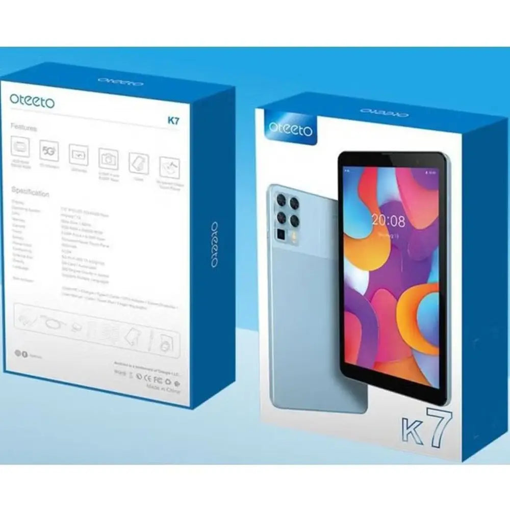 Oteeto K7 Tablet – WiFi 256GB 8GB 7inch Grey