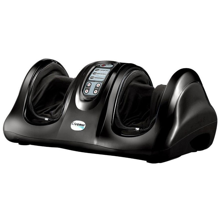 3D Foot Massager Shiatsu Massagers Electric Remote Roller Kneading Black