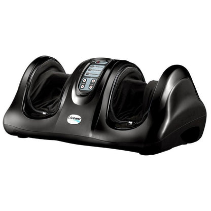 3D Foot Massager Shiatsu Massagers Electric Remote Roller Kneading Black