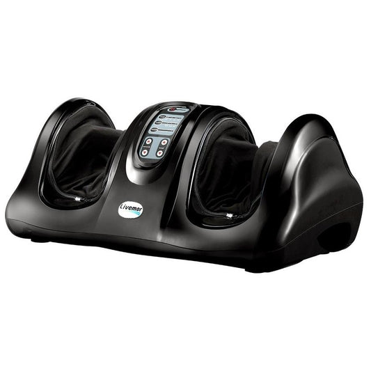3D Foot Massager Shiatsu Massagers Electric Remote Roller Kneading Black