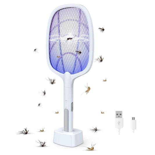 Mosquito Racket Bat with UV Light Lamp Five Nights Mosquito Killer Racket 1200mAh