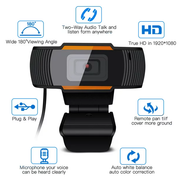 Haysenser Miicam HD 720p USB Webcam for PC & Laptop