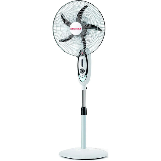 Stargold Rechargeable Pedestal Fan 16inch White SG-4038
