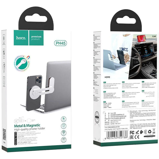 Hoco Metal & Magnetic High Quality Phone Holder Silver