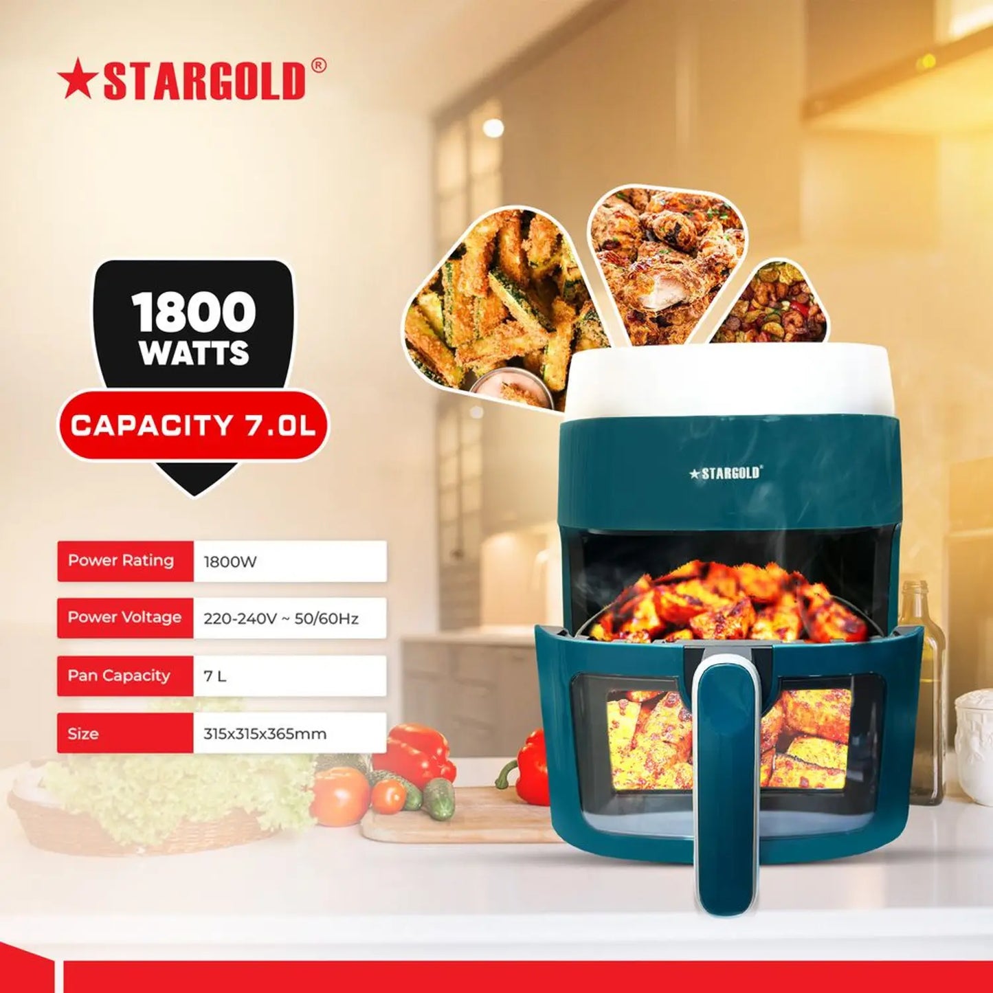 Stargold Air Fryer SG-2227DC