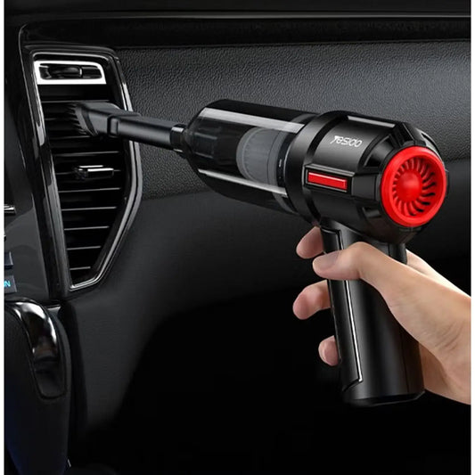 مكنسة كهربائية يدوية لاسلكية من يسيدو، أسود/أحمر VC03