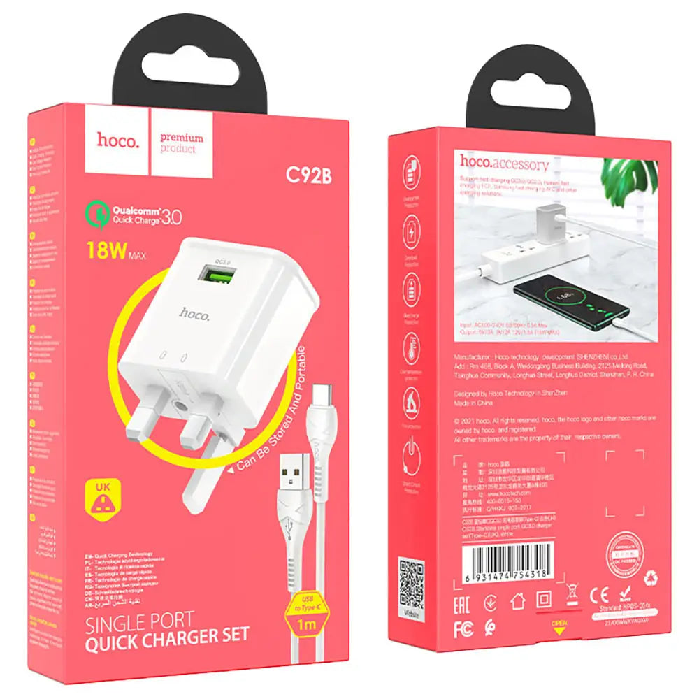 Hoco Starshine Wall Charger White