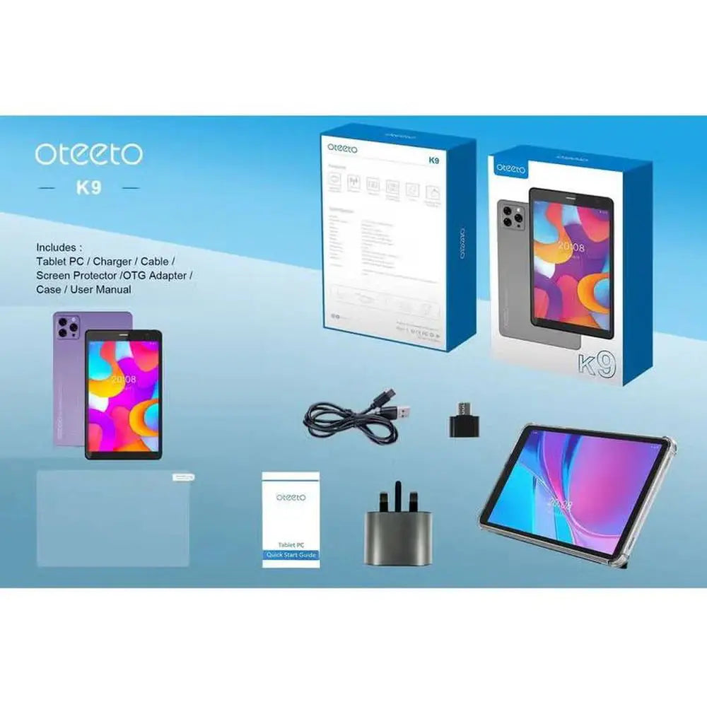 Oteeto K9 Tablet – WiFi+5G 512GB 8GB 8inch