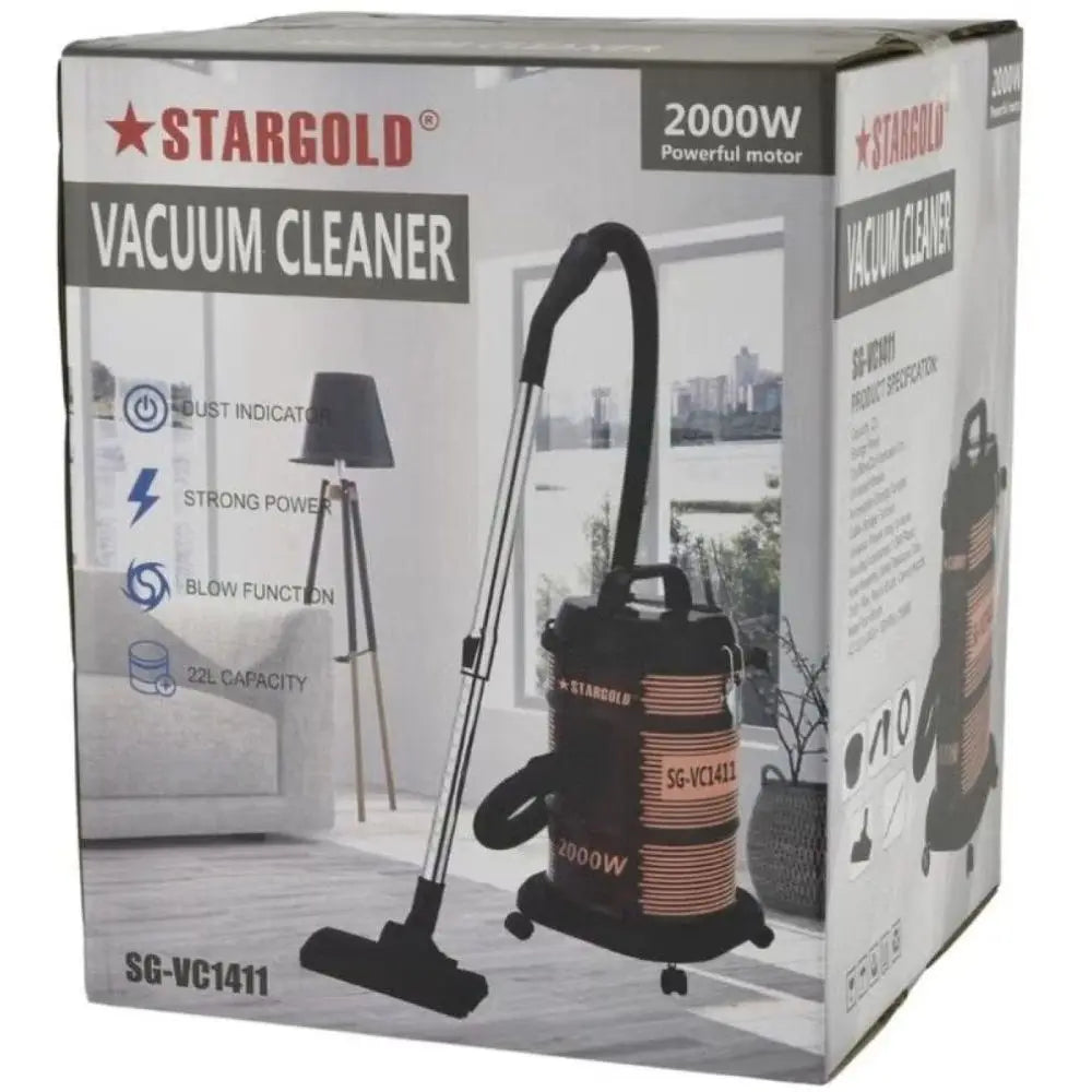 Stargold Wet & Dry Vacuum Cleaner Dark Red – SG-VC1411