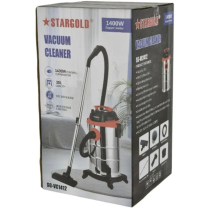 Stargold Wet & Dry Vacuum Cleaner Silver – SG-VC1412