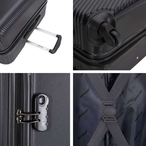 VIPTOUR ABS Hard Side 4 Piece Luggage Set